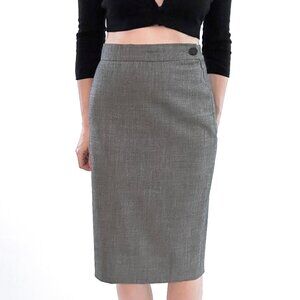 Vivienne Westwood Grey Wool Pencil Skirt